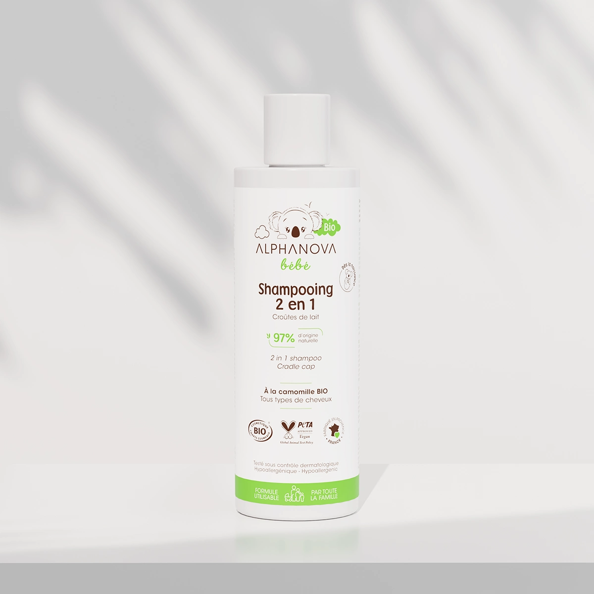 ALPHANOVA BEBE SHAMPOOING 2EN1 BIO 200ML
