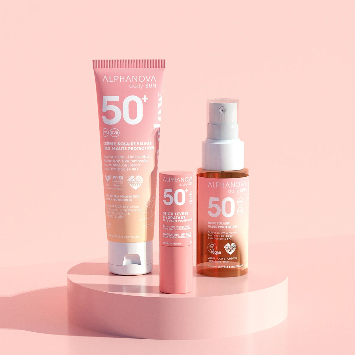 ALPHANOVA DAILY SUN STICK LEVRES HYDRATANT BIO SPF50+ 4G