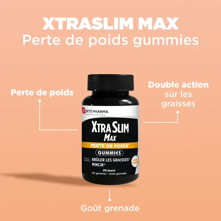 FORTE PHARMA XTRA SLIM MAX PERTE DE POIDS - 60 GOMMES-2.webp