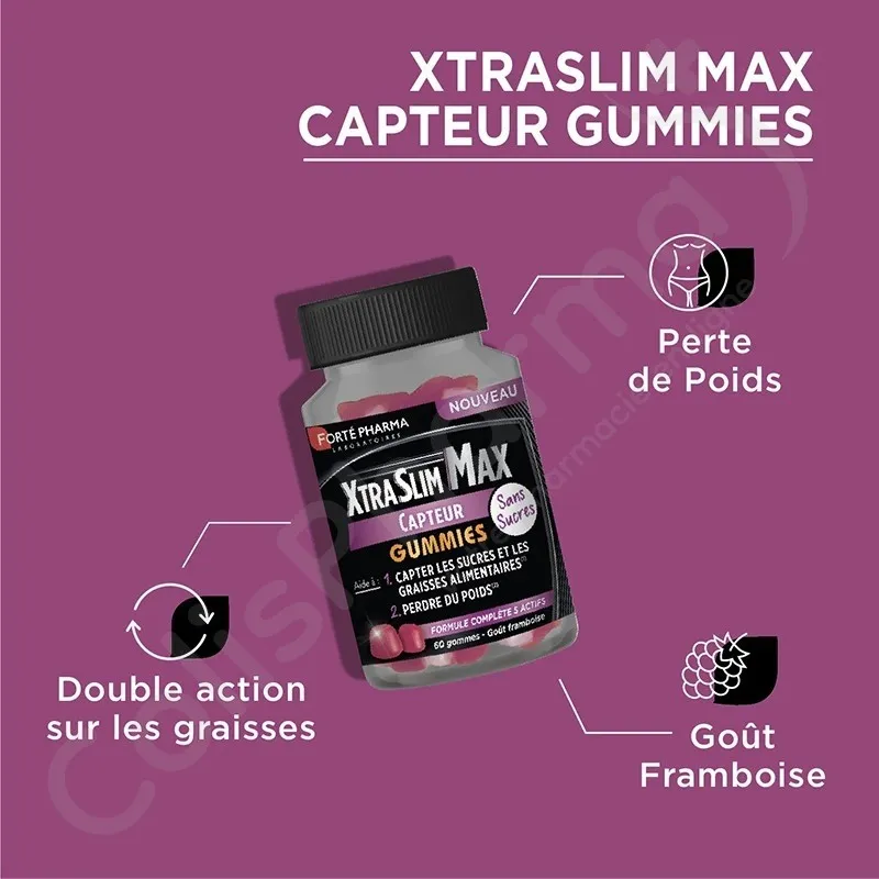 FORTE PHARMA XTRA SLIM MAX CAPTEUR - 60 GOMMES-3.webp