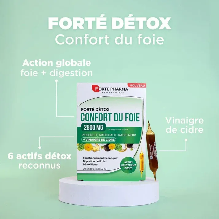 FORTE PHARMA FORTE DETOX CONFORT DU FOIE - 20 AMPOULES-2.webp