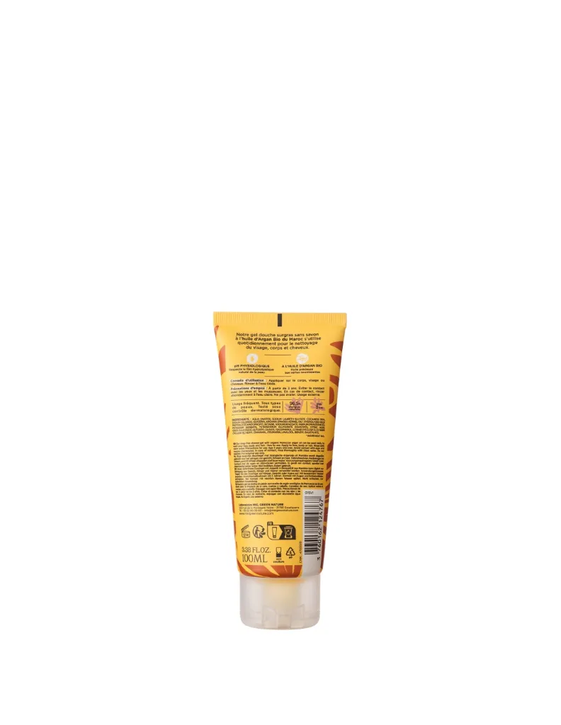 MKL COSM'ETHIK GEL DOUCHE HUILE D'ARGAN BIO 100ML-2.webp