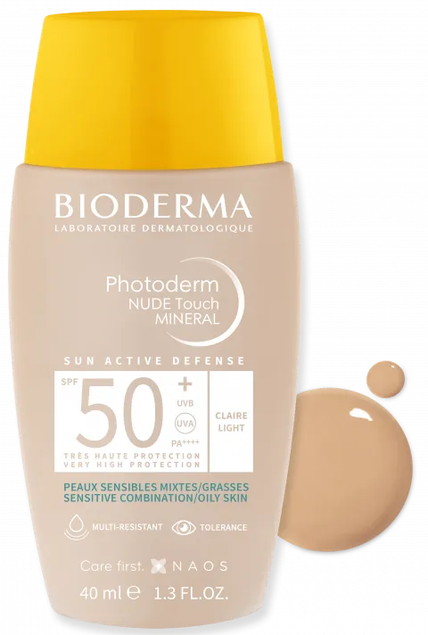 BIODERMA PHOTODERM NUDE TOUCH MINERAL SPF50+ TEINTE CLAIRE 40ML-2.webp