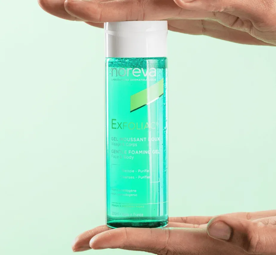 NOREVA EXFOLIAC GEL MOUSSANT DOUX 200ML-3.webp