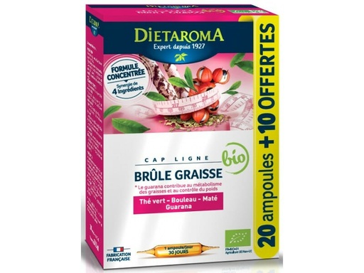 DIETAROMA CAP LIGNE BRULE GRAISSE BIO - 30 AMPOULES
