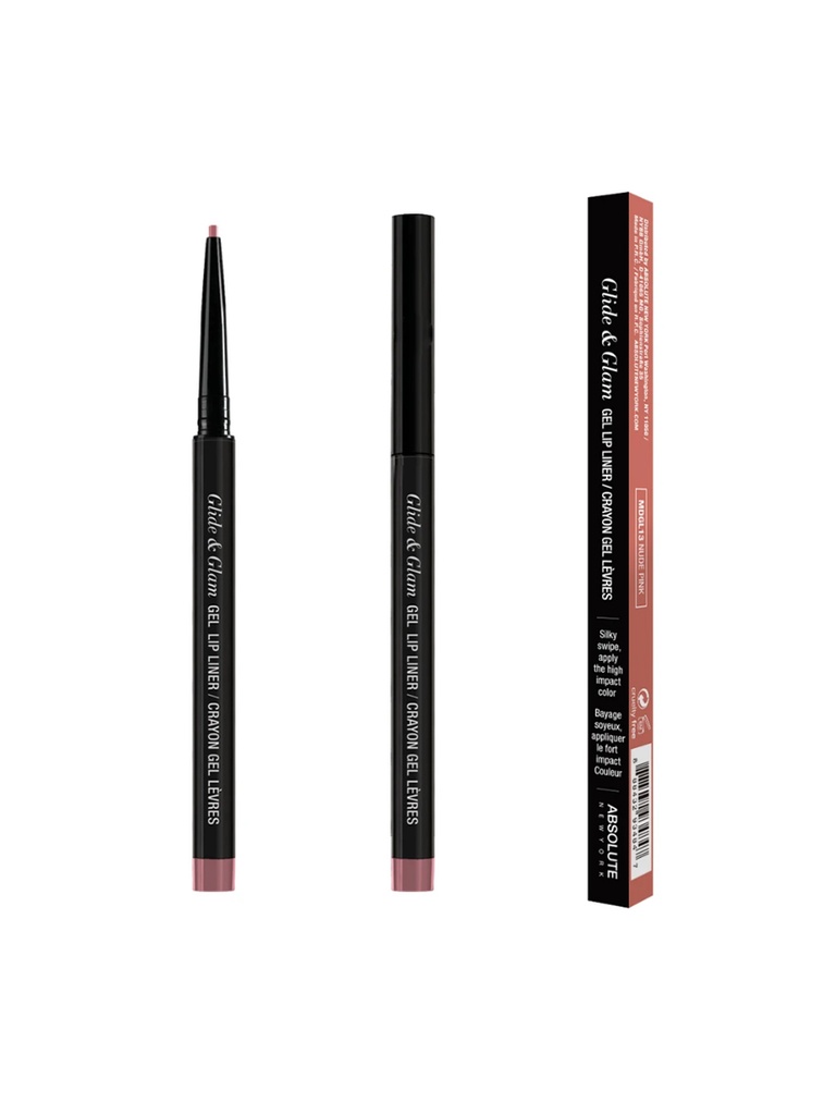 ABSOLUTE NY GLIDE ET GLAM GEL LIP LINER - SOFT ROSE MDGL11