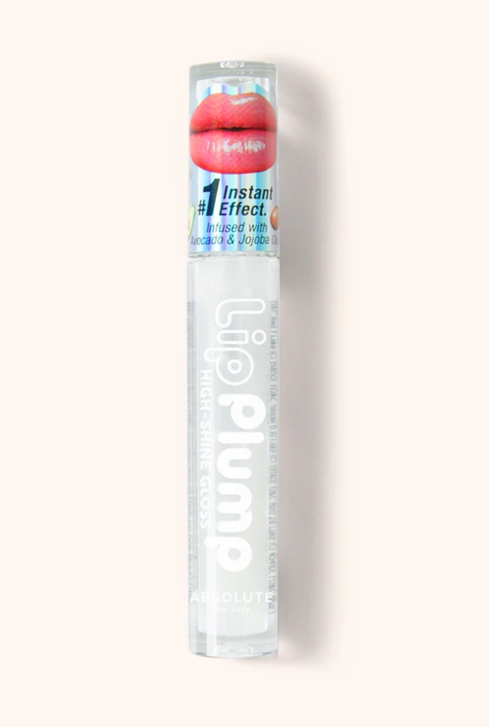 ABSOLUTE NY LIP PLUMP HIGH SHINE GLOSS - CLEAR MLPG01