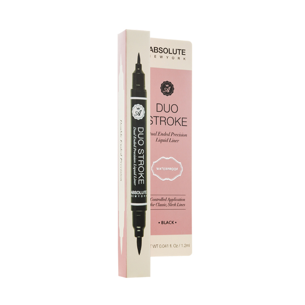 [888432006209] ABSOLUTE NY LIQUID EYELINER DUO STROKE - BLACK ABLL05