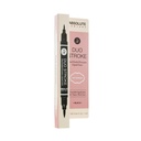 ABSOLUTE NY LIQUID EYELINER DUO STROKE - BLACK ABLL05
