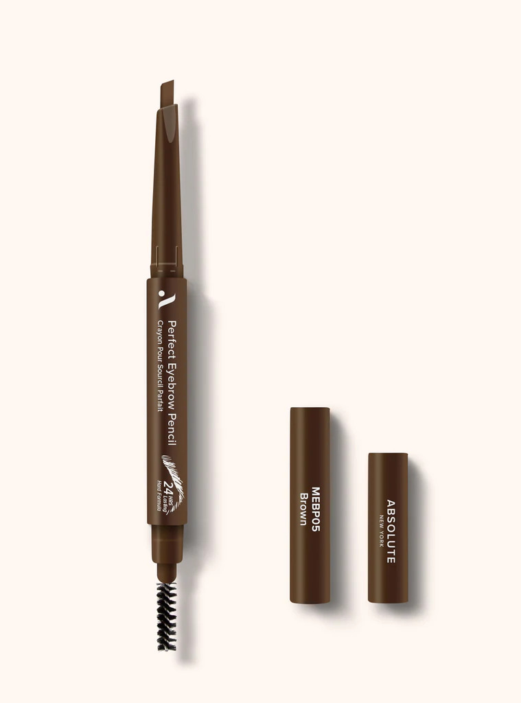 [888432963106] ABSOLUTE NY PERFECT EYEBROW PENCIL SOFT FORMULA - DARK BROWN MEBP12