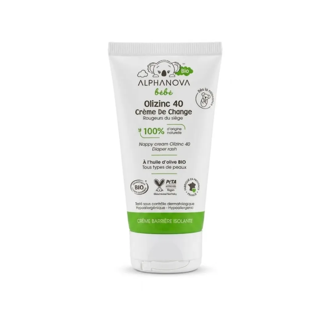 [3760075072070] ALPHANOVA BEBE OLIZINC CREME DE CHANGE BIO 50G