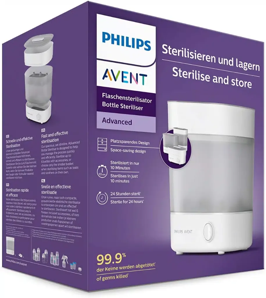[8710103947974] AVENT STERILISATEUR ELECTRIQUE A VAPEUR 3EN1