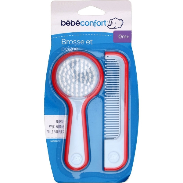 [3220660342433] BEBE CONFORT BROSSE ET PEIGNE AVEC MIROIR 0M+