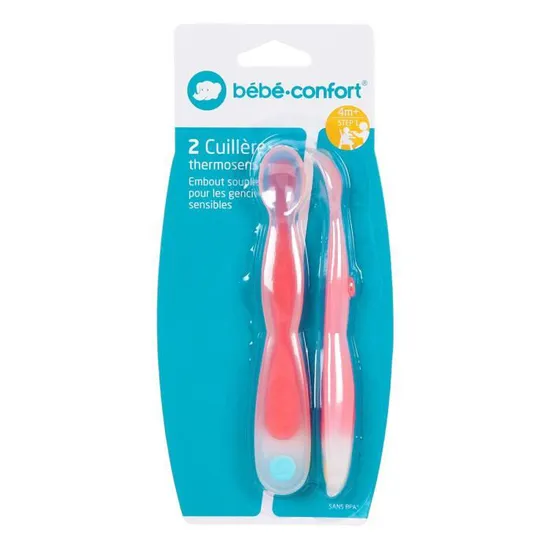 [3220660298280] BEBE CONFORT CUILLERES THERMOSENSIBLES 4M+ 2U