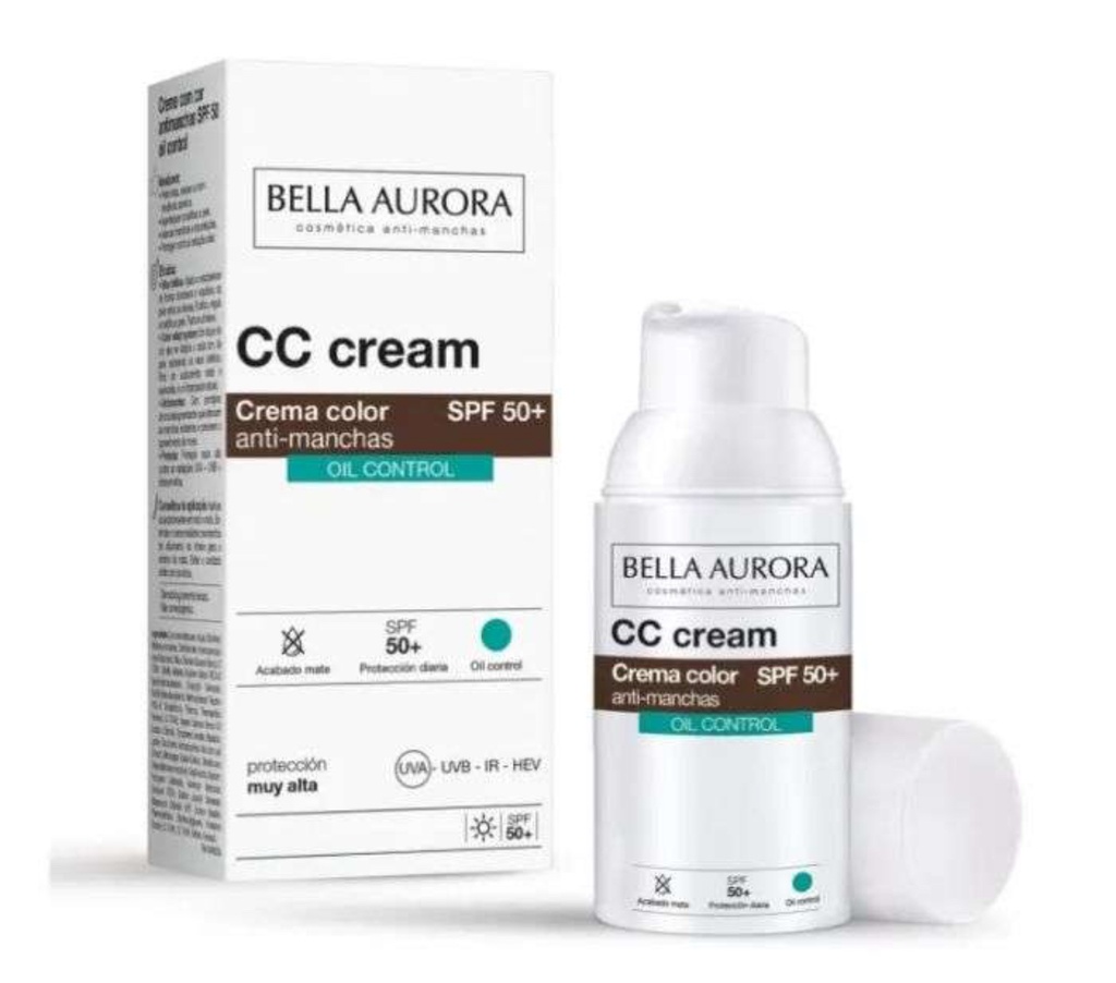 [8413400011200] BELLA AURORA CC CREME ANTI-TACHES OIL CONTROL SPF50+ TEINTE 30ML
