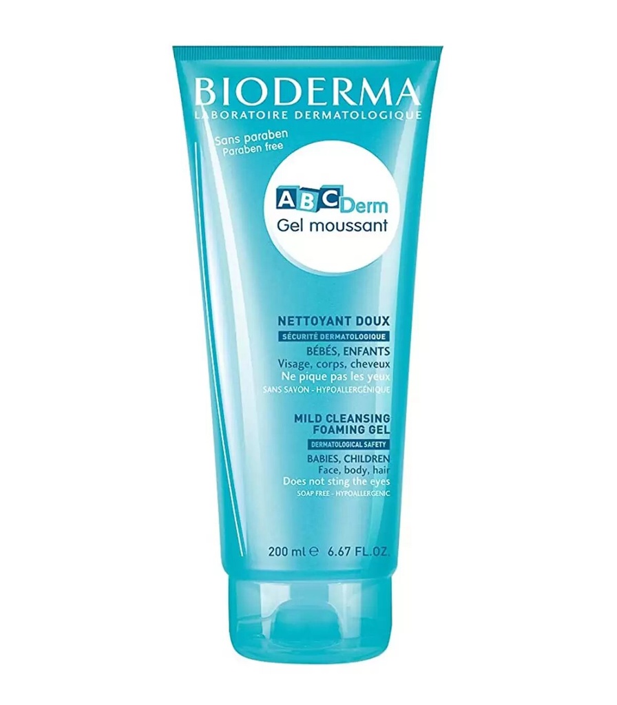 [3401345568694] BIODERMA ABCDERM GEL MOUSSANT 200ML