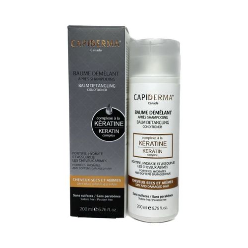 [818118002560] CAPIDERMA BAUME DEMELANT APRES-SHAMPOOING A LA KERATINE 200ML