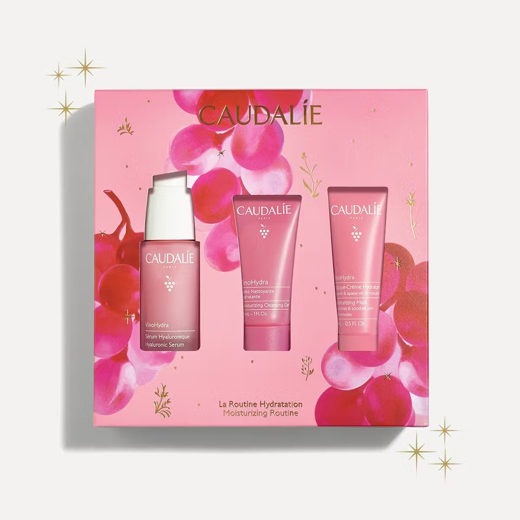 [3522930005216] CAUDALIE COFFRET LA ROUTINE HYDRATATION - SERUM, MASQUE-CREME ET GELEE NETTOYANTE