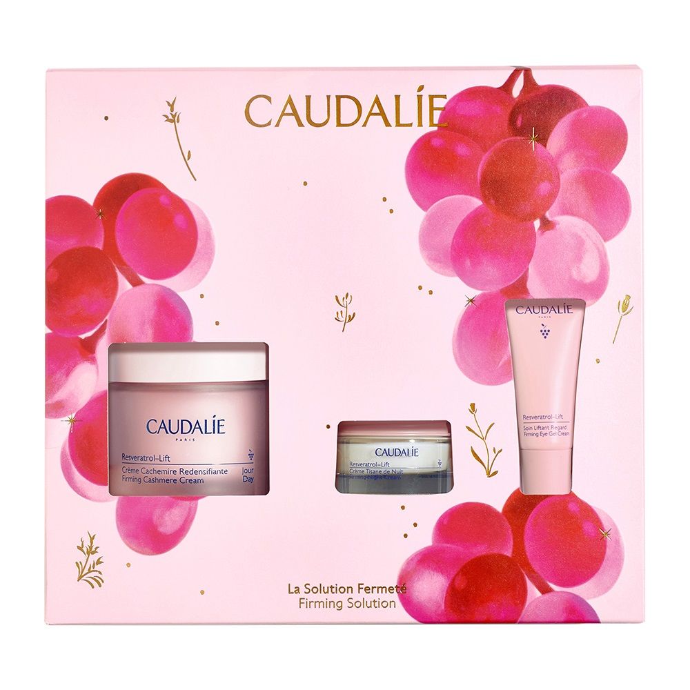 [3522930005186] CAUDALIE COFFRET LA SOLUTION FERMETE - CREME CACHEMIRE, CREME TISANE NUIT ET SOIN LIFTANT REGARD