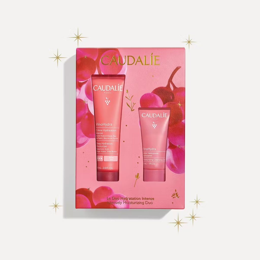 CAUDALIE COFFRET LE DUO HYDRATATION INTENSE - VINOHYDRA CREME HYDRATATION INTENSE ET GELEE NETTOYANTE 30ML