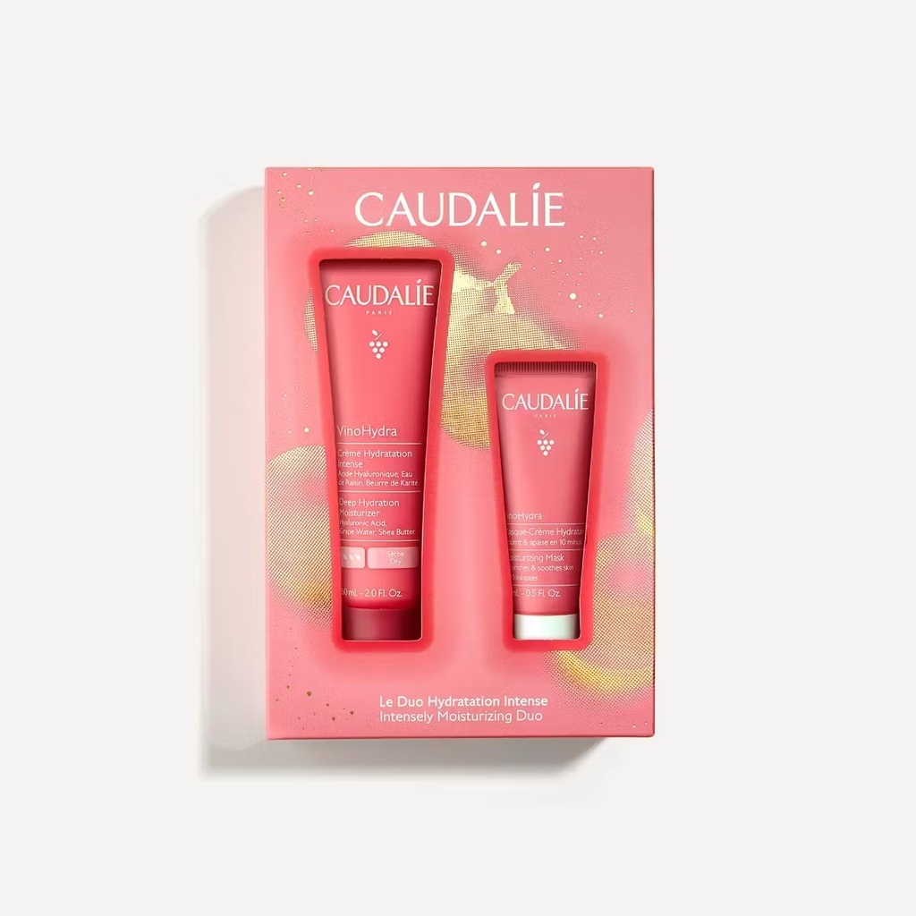 CAUDALIE COFFRET LE DUO HYDRATATION INTENSE - VINOHYDRA CREME HYDRATATION INTENSE ET MASQUE-CREME