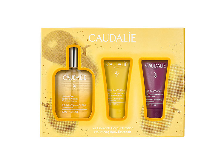 CAUDALIE COFFRET LES ESSENTIELS NUTRITION CORPS NUTRITION - HUILE, GEL DOUCHE ET SOIN CORPS