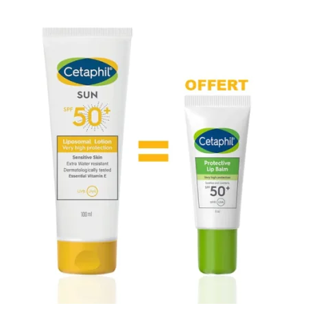 [7612076368248] CETAPHIL PACK SUN LIPOSOMAL LOTION SPF50+ 100ML + PROTECTIVE LIP BALM SPF50+ 8ML OFFERT