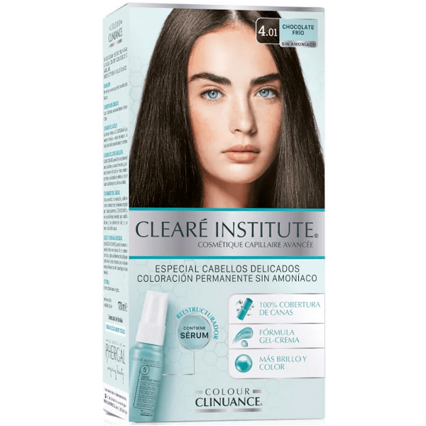 CLEARE INSTITUTE PACK COLORATION - 4.01 CHOCOLAT FROID
