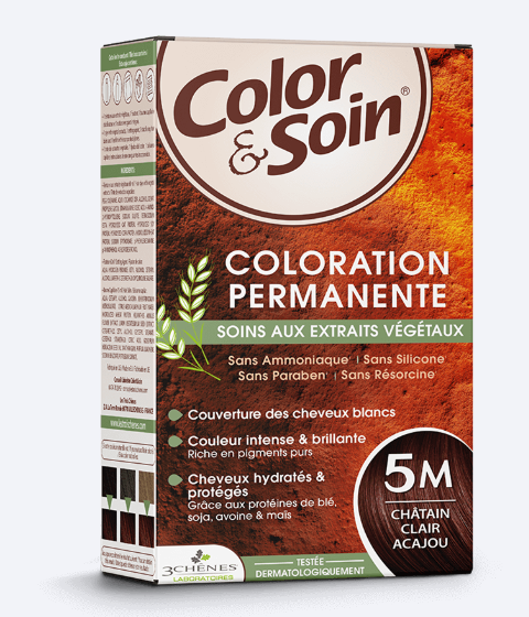 [3525727539390] COLOR ET SOIN CHATAIN CLAIR ACAJOU 5M