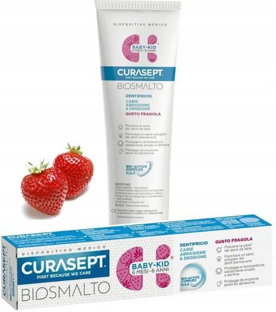 [8056746072476] CURASEPT DENTIFRICE BIOSMALTO BEBE ENFANT 6M-6A 50ML