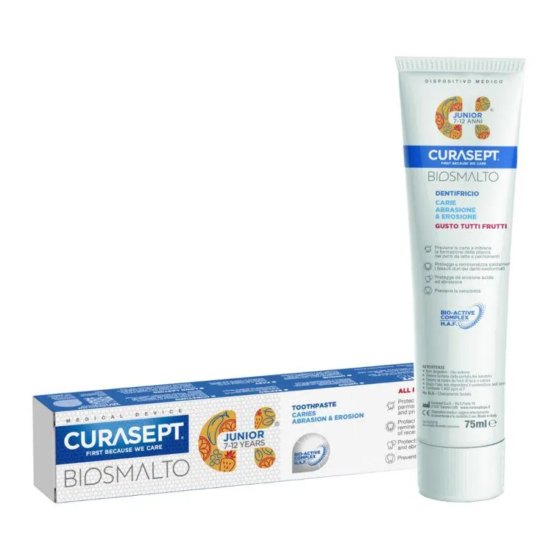 [8056746072452] CURASEPT DENTIFRICE BIOSMALTO JUNIOR 7-12A 50ML
