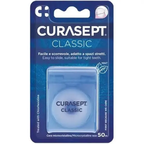 [8056746070489] CURASEPT FIL DENTAIRE CIRE MENTHOLEE