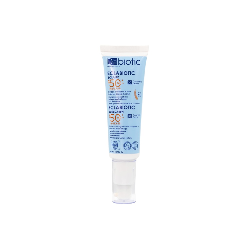 [6111270660482] D-BIOTIC ECLABIOTIC SOLAIRE TEINTE TRES CLAIRE SPF50+ 50ML