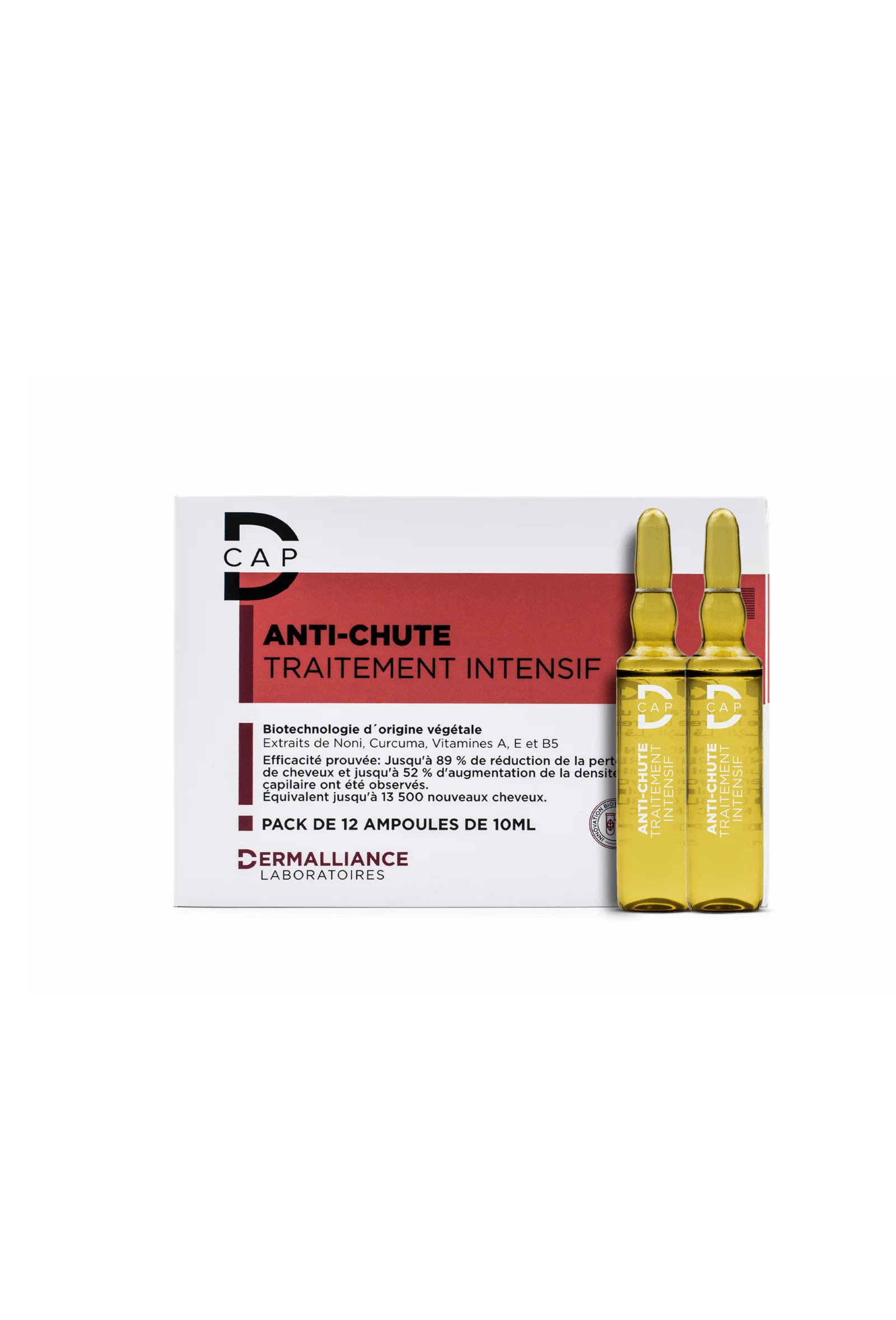 D-CAP ANTI-CHUTE TRAITEMENT INTENSIF 12 AMPOULES*10ML