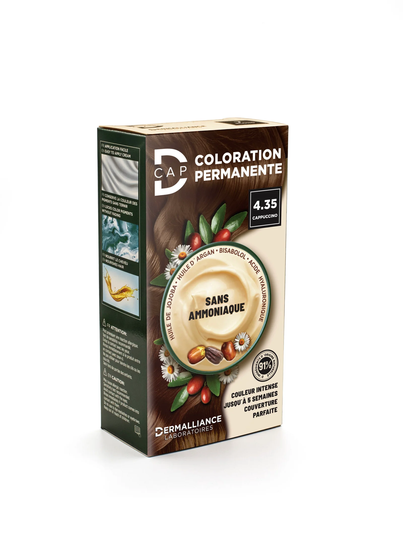 D-CAP COLORATION PERMANENTE - 4.35 CAPPUCCINO