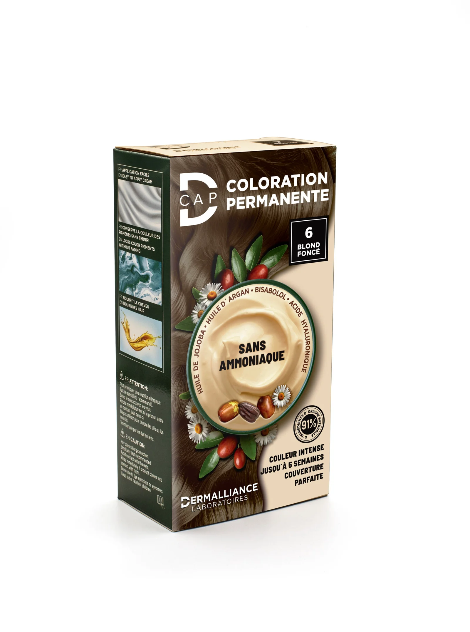 D-CAP COLORATION PERMANENTE - 6 BLOND FONCE