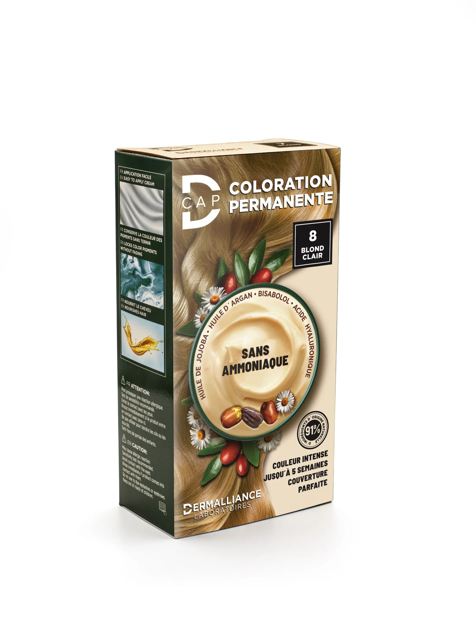 [6111266710344] D-CAP COLORATION PERMANENTE - 8 BLOND CLAIR