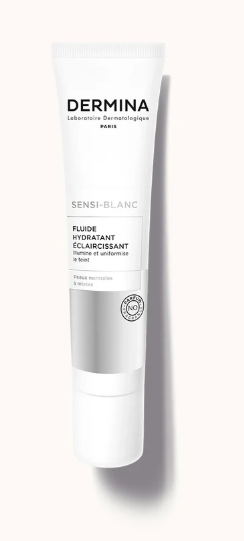 [3760220377722] DERMINA SENSI-BLANC FLUIDE HYDRATANT ECLAIRCISSANT 40ML
