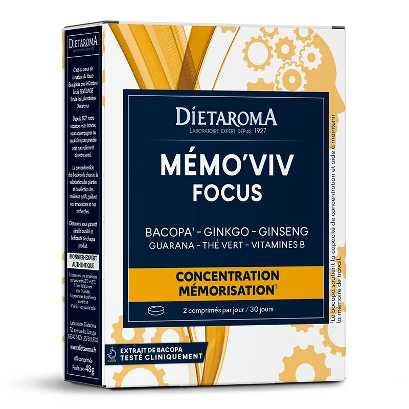 [3460340023546] DIETAROMA MEMO'VIV CAPITAL MEMOIRE - 60 COMPRIMES