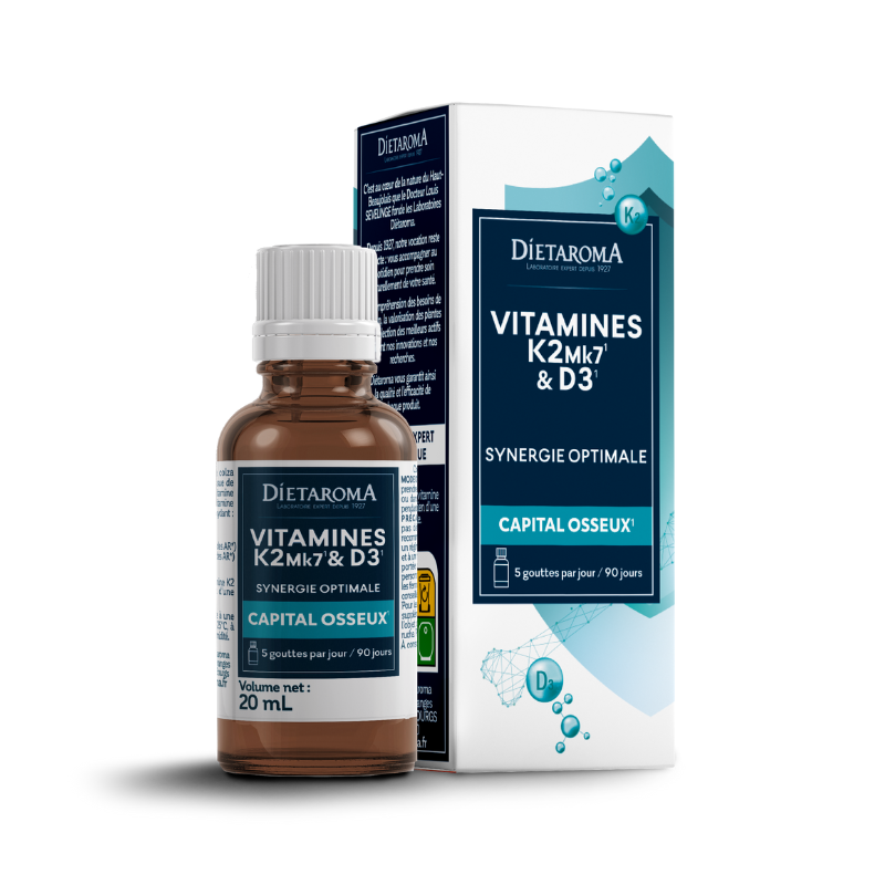 [3460341528293] DIETAROMA VIT K2, mK7 ET D3 - CAPITAL OSSEUX - 20ML