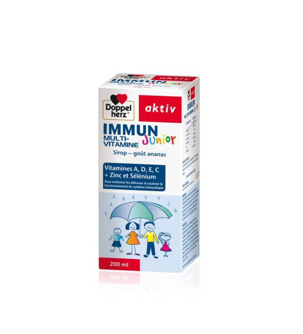[4009932416480] DOPPELHERZ AKTIV IMMUN JUNIOR MULTI-VITAMINES 200ML