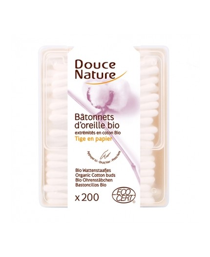 [3380390901246] DOUCE NATURE BATONNETS D'OREILLE BIO 200U