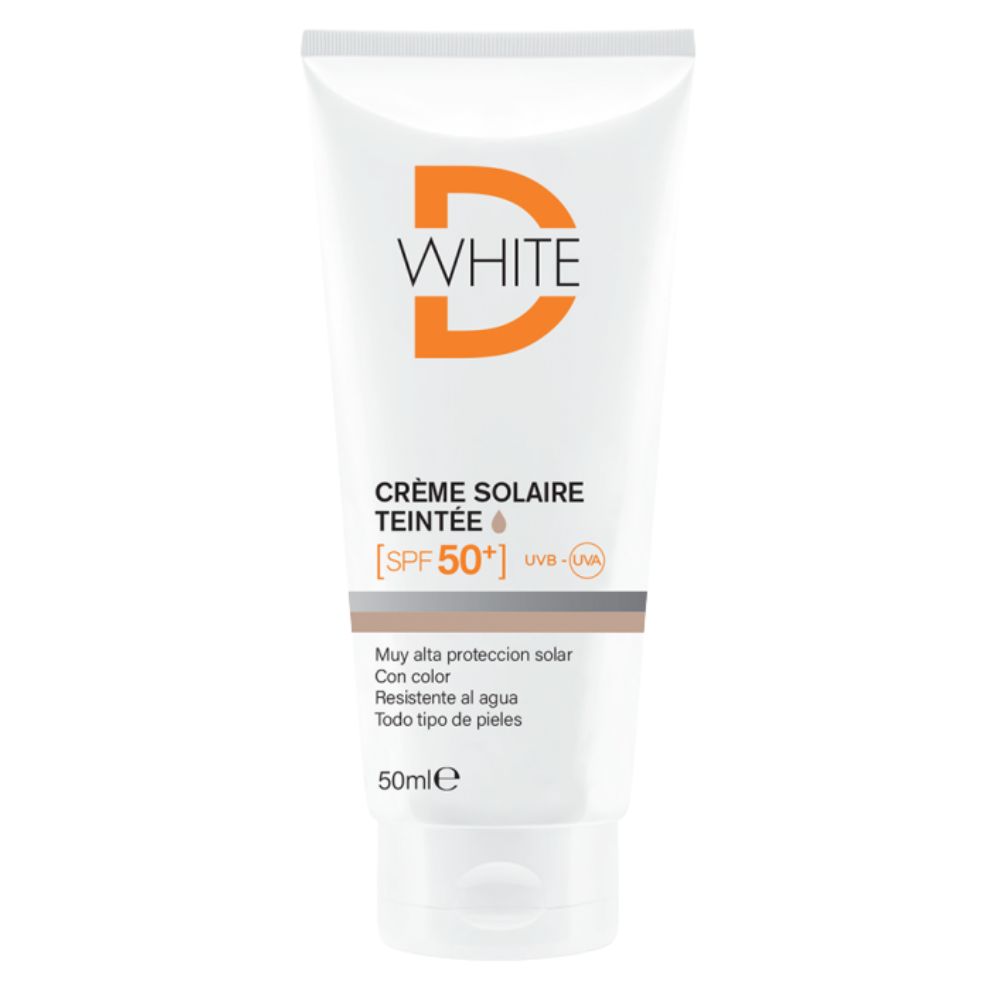 [6111266710474] D-WHITE CREME SOLAIRE TEINTEE MEDIUM SPF50+ 50ML