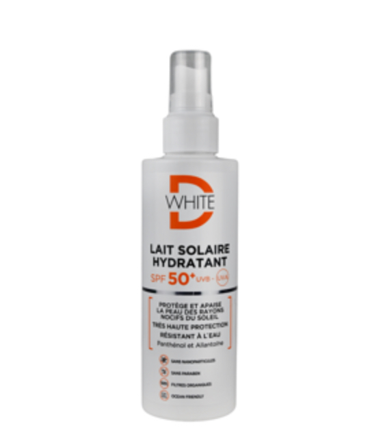 [6111266710450] D-WHITE LAIT SOLAIRE HYDRATANT SPF50+ 200ML