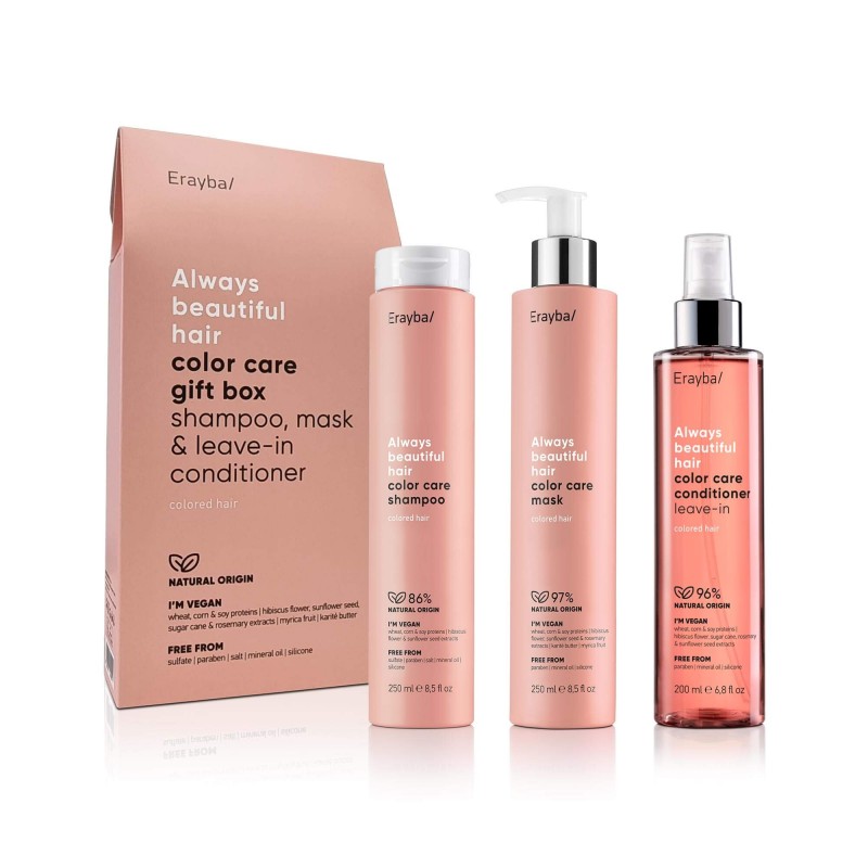 ERAYBA COFFRET COLOR CARE SHAMPOO, MASK ET LEAVE-IN CONDITIONER VEGAN