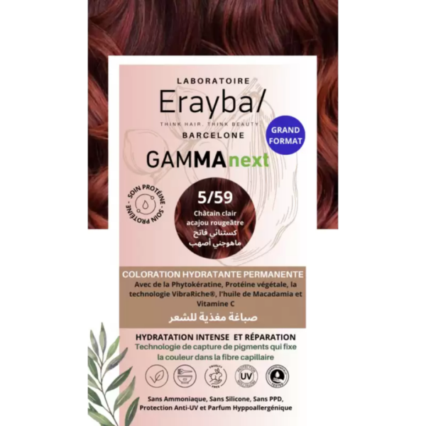 [8436022399204] ERAYBA GAMMA NEXT 5/59+ CHATAIN CLAIR ACAJOU ROUGEATRE 100ML