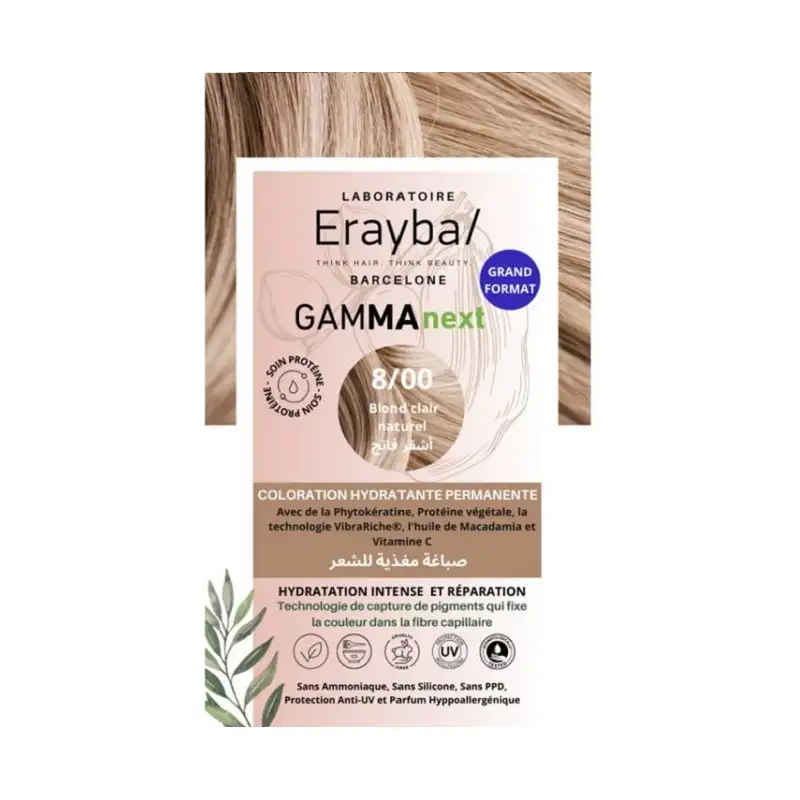 [8436022393509] ERAYBA GAMMA NEXT 8/00+ BLOND CLAIR 100ML