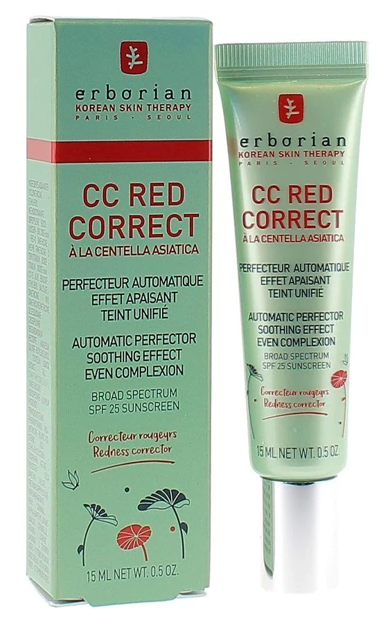 [8809255783780] ERBORIAN CC RED CORRECT A LA CENTELLA ASIATICA SPF25 15ML