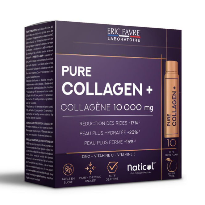 [3525722066150] ERIC FAVRE PURE COLLAGEN+ 10 000MG - 10*25ML