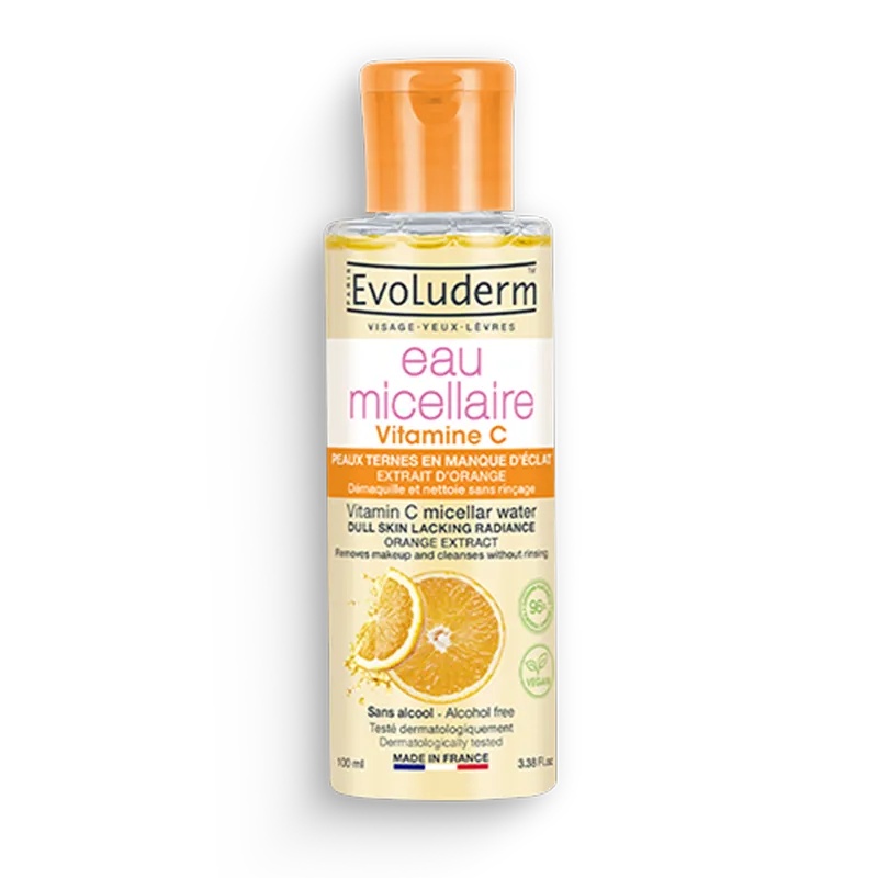 [3760100685244] EVOLUDERM EAU MICELLAIRE VITAMINE C 250ML